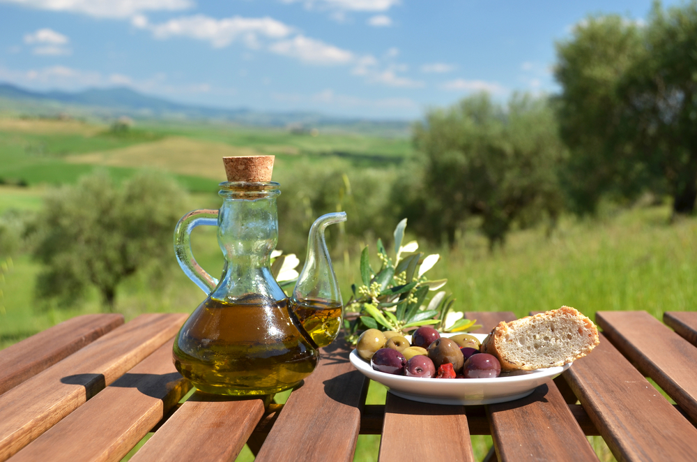 Food in the hills of Tuscany